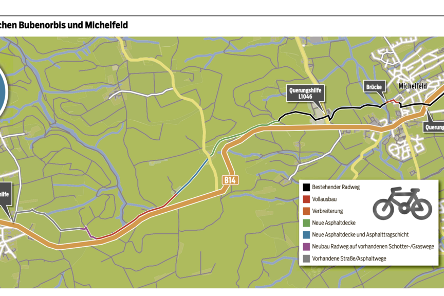 2025 11 06 Haller Tagblatt Radweg-Ausbau Bubenorbis-Michelfeld 2025 11 06 Haller Tagblatt Radweg-Ausbau Bubenorbis-Michelfeld
