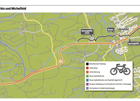 2025 11 06 Haller Tagblatt Radweg-Ausbau Bubenorbis-Michelfeld