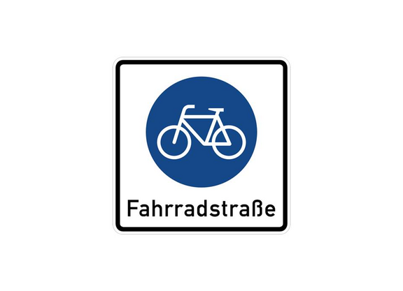 Beginn Fahrradstraße