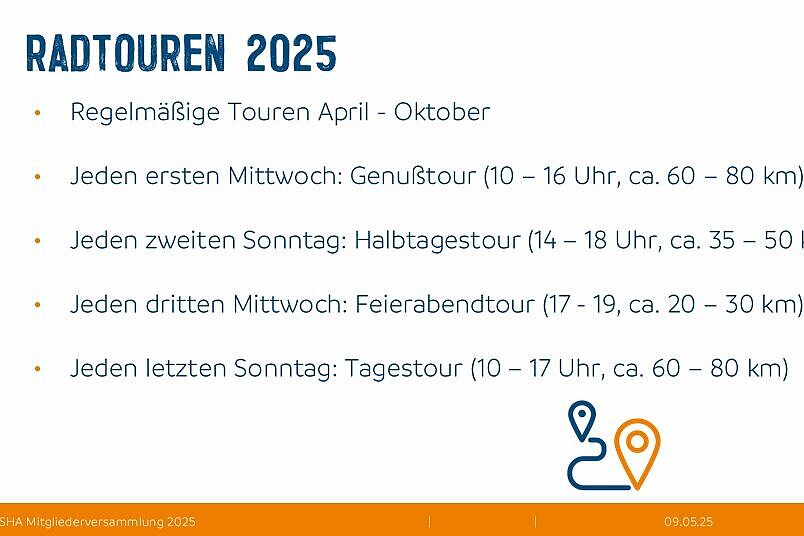 Folie Radtouren 2025